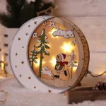 Prémium Tracon LED karácsonyi hold és hóember fa elemes meleg fehér CHRHWS6WW