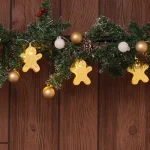 Biztonságos fizetés Tracon LED karácsonyi láncmézeskalács fém elemes meleg fehér CHRSTGMGM10WW
