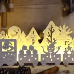 Tracon LED karácsonyi vonat fa fehér elemes meleg fehér CHRTRAWW10WW Azonnal elérhető