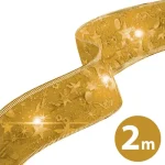 Karácsonyi LED-es szalag arany 2m x 5cm 58933B Prémium