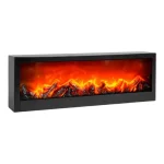 Szuper akció Bewello Kandalló LED-es lánghatással elemes/USB-s 60x10x20 cm BW2015