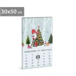 Karácsonyi LED-es fali kalendárium 30x50 cm 58466 Gyors szállítás