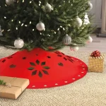 Korlátozott ajánlat Karácsonyfa alá terítő - 90 cm x 3 mm, filc, piros 58276