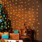 Olcsóbb Home KIN 168C/WW LED-es fényfüggöny, 1,2x1,4 m / 168 db melegfehér LED, fehér vezeték, állófényű, hálózati adapter, beltéri kivitel KIN 168C/WW