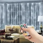 Különleges ajánlat Family microLED fényfüggöny 300 db hideg fehér 3x3 m 230V távirányítós 58905B