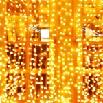 Akciós ár Home KAF200 DWW DOT LED-es fényfüggöny, kül- és beltéri kivitel, 200db melegfehér LED, 2m x 2 m, választható ismétlődő időzítés KAF200DWW