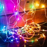 Alacsony ár Smart fényfüzér 100240V 66 RGB LED 10 m bluetooth 58386