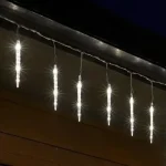 HOME KJL288 jégcsap fényfüzér, 3,5m hosszú, 288db hidegfehér SMD LED, 8db jégcsap/36db LED, hálózati adapter, kül- és beltéri kivitelKJL288 Árengedmény