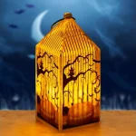 Halloween-i LED lámpás tök narancs LED 2xLR444x4x9,5 cm 56566 Biztonságos fizetés