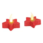 Karácsonyi LED-es teamécses piros 2db/csomag 55244R Csak ma