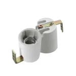 Kanlux E14 porcelán talpas foglalat fém lemezzel HLDR-E14F 2173 Vásárlói kedvenc