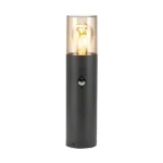Avide Athen kültéri állólámpa mozgásérzékelővel fekete 1xE27 300 mm IP54 AOLPE27-S-ATH-30 Exkluzív ajánlat