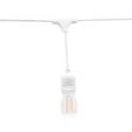 Optonica sorolható kültéri fényfüzér fehér 10db E27 foglalattal 6m IP65 230V OT5055 Kiárusítás