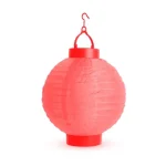 Vásárlói kedvenc Kültéri LED-es piros lampion D20cm 2xAAA 11399RD
