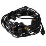 Népszerű Kanlux GRL kül és beltéri fényfüzér 15db E27 15m IP44 230V H07RN-F 35758