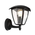 Kedvezmény Optonica kültéri fali lámpa falikar 1xE27 fekete IP44 9301