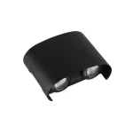 Kiárusítás Optonica LED kültéri fali lámpa fekete 4W 340lm 3000K meleg fehér IP65 7407