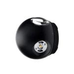 Optonica LED kültéri fali lámpa 4W 440lm 4000K fekete kerek 4LED IP54 7491 Utolsó esély