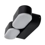Optonica LED kültéri fali lámpa 12W 1320lm 4000K fekete forgatható IP54 7485 Vásárlói kedvenc