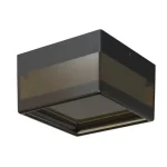 Optonica kültéri LED mennyezeti lámpa 9W 900lm CCT fekete szögletes IP65 12053 Kiárusítás
