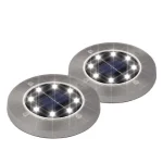 Legjobb ár Home MX 626/2 napelemes kerti lámpa szett, 2 db, fém és műanyag, 8 db SMD LED, automatikus, időjárásálló MX 626/2