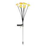 Szuper akció Garden of Eden kültéri LED-es leszúrható szolár lámpa kamilla 80cm 11272