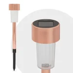 Biztonságos fizetés Garden of Eden kültéri LED-es leszúrható rosegold szolár lámpa hidegfehér 40mAh 30x4,5cm 11702C