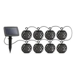 Szuper ajánlat Garden of Eden kültéri LED-es felakasztható szolár fényfüzér lánghatással 600mAh 140cm 11741