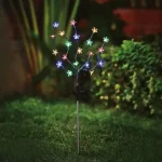 Olcsó Garden of Eden Leszúrható szolár virág 20 színes LED 65 cm 11274
