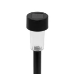 Home MX842 napelemes kerti lámpa, 1 db melegfehér LED, akkumulátor, fekete műanyag, 24db-os szett MX842 Legkelendőbb