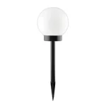 Entac napelemes kerti szolár lámpa leszúrható fekete gömb fej 380mm 1 LED IP44 EGSL-P1LB38 Szuper ajánlat