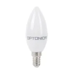 Akciós ár Optonica LED izzó gyertya E14 8W 4500K természetes fehér 710lm C37 1429