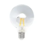 Optonica filament LED izzó ezüst E27 7W 800lm 1800K meleg fehér G95 1888 Alacsony ár