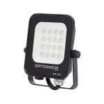 Végkiárusítás Optonica LED reflektor fekete 10W 900lm 4500K természetes fehér IP65 5722