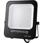 Optonica LED RGB SMD 50W 4000Lm 90lm/W reflektor fényvető távirányítóval fekete testtel RGB IP65 5756 Azonnali szállítás