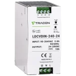 Tracon sínre szerelhető led tápegység szabályozható DC kimenettel 90-264V 2,8A/DC24V 10A/240W LDCVDIN-240-24 Legjobb ár