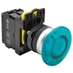 Kihagyhatatlan ajánlat Tracon gombafejű világító nyomógomb kék 1×NO, 5A/230V AC-15, 40mm, IP65