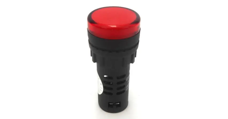Elmark ipari LED jelzőlámpa 22mm 230V piros 401423 Csak ma