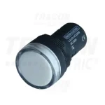 Tracon ipari LED jelzőlámpa fehér 230V AC/DC 22mm LJL22-WE Legkelendőbb