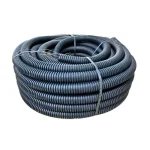 Gégecső 50 mm lépésálló behúzószálas fekete 50 m/tekercs Outlet