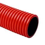 Szuper ajánlat Kopos 75/61 mm behúzószálas lépésálló gégecső (közműcső) földbe duplafalú piros 50 m/tekercs KF 09075 BA