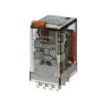 Finder Relé 230VAC 4morze 5A tesztgomb+állapot indikátor 55.34.8.230.0040 Szuper ajánlat