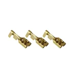 Expressz szállítás Tracon csatlakozó hüvely 6,3×0,8mm 1-2,5mm2 rátolható szigeteletlen sárgaréz rögzítőcsapos CSH6-B