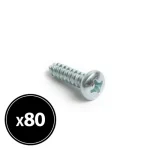 Handy forgácslap csavar - peremes lencsefejű - 4,2 x 16mm - 80db/csomag 04805 Újdonság