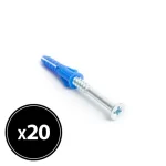 Gyors szállítás Handy tipli + csavar - 8 x 40mm - 20db/csomag 04825B