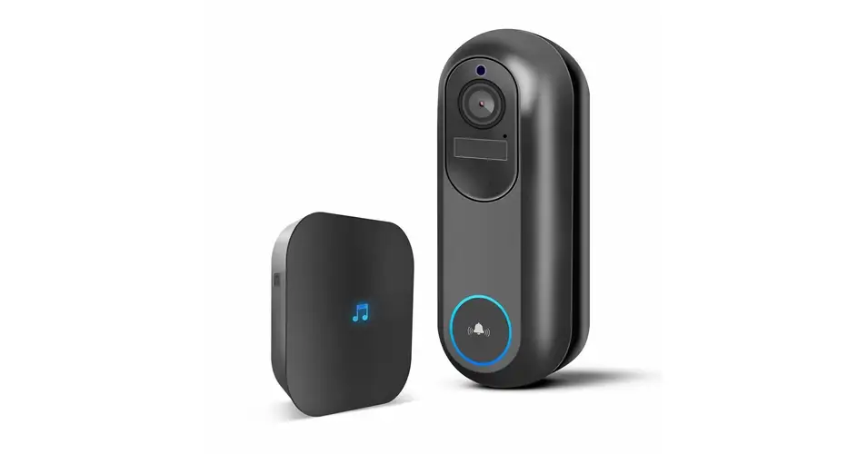 Vásárlói kedvenc Delight Smart Wi-Fi-s videó kaputelefon akkumulátoros 12V MicroSD FHD PIR fekete 55387BK