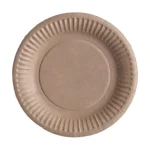 Gyors szállítás Papírtányér, kerek, kraft, 18cm átmérő SZID-00830