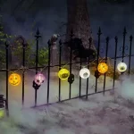 Olcsóbb Halloween lampion fényfüzér 7,5 x 110 cm 2 x AA elemes 58155