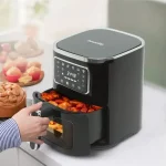Bewello Air Fryer Olaj nélküli fritőz 220-240V 1450W 5L érintőgombos BW1002B Outlet