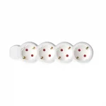 Exkluzív ajánlat Somogyi 4-es asztali hálózati elosztó 1,5m H05VV-F 3x1,0 mm2 NV 4/WH